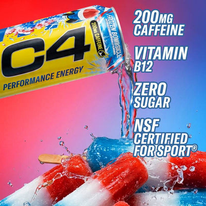C4 Energy Zero Sugar Hawaiian Punch 16oz Can