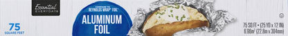 Essential Everyday Standard Aluminum Foil , 75sqft