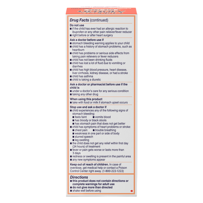 Children's Motrin Oral Suspension Dye-Free Berry, 4 Fl. Oz