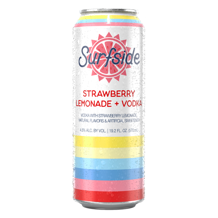 Surfside Strawberry Lemonade + Vodka 19.2oz Can