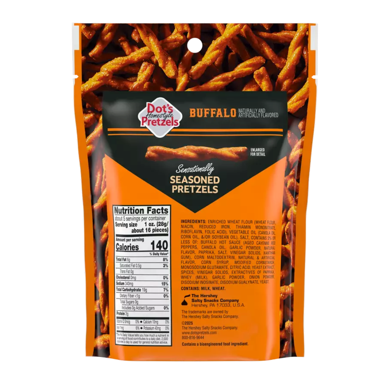 Dot's Pretzels Buffalo, 5oz