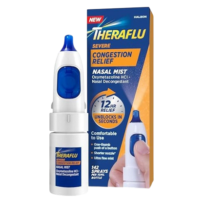 Theraflu Severe Congestion Relief Nasal Mist, 0.34oz