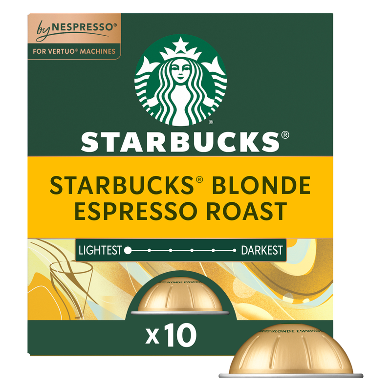 Nespresso Starbucks Vertuo Blonde Espresso 10ct  1.35oz Capsules
