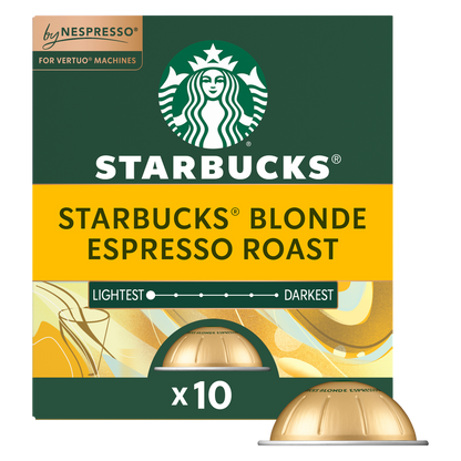 Nespresso Starbucks Vertuo Blonde Espresso 10ct  1.35oz Capsules
