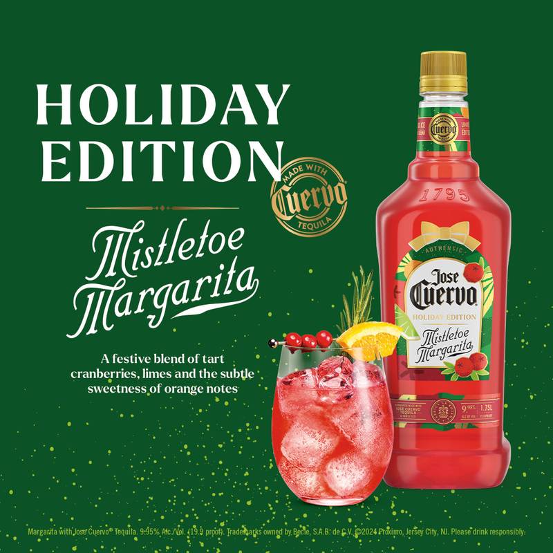 Jose Cuervo Authentic Margarita Mistletoe Ready to Drink Cocktail