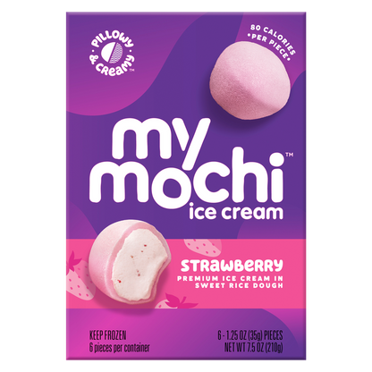 My/Mochi Strawberry Ice Cream 6ct - My/Mochi Ice Cream – BevMo!