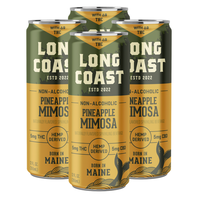 Long Coast THC 5mg Pineapple Mimosa Cocktail 4pk 12oz Can