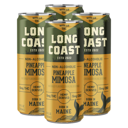 Long Coast THC 5mg Pineapple Mimosa Cocktail 4pk 12oz Can