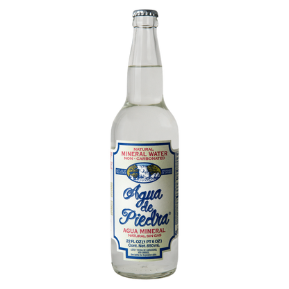 Agua de Piedra Mineral Water Non-Carbonated 22oz Glass Bottle