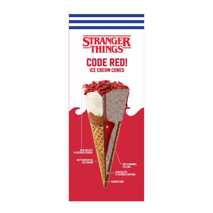 Stranger Things Code Red! Ice Cream Cones 4ct