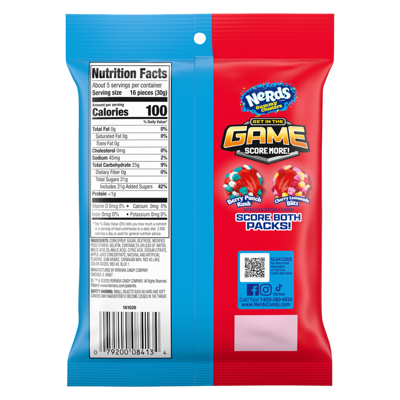 Nerds Gummy Clusters, Berry Punch Breakaway, 5 oz