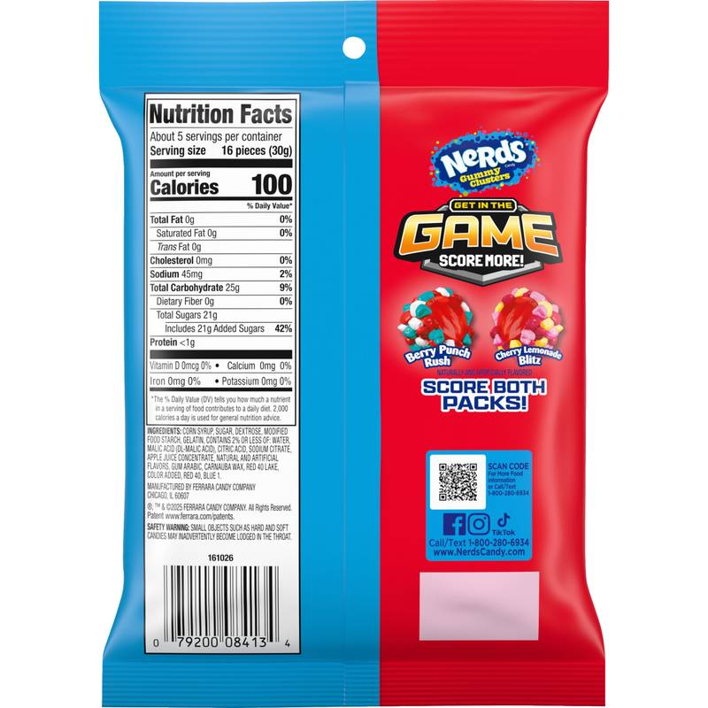 Nerds Gummy Clusters, Berry Punch Breakaway, 5 oz