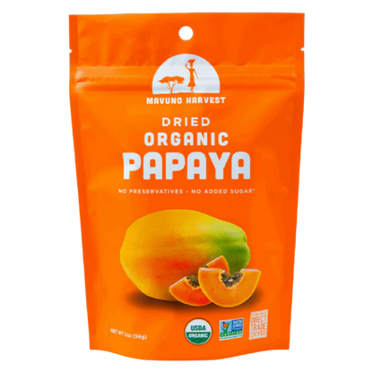 Mavuno Harvest Organic Unsweetened Dried Papaya, 2oz