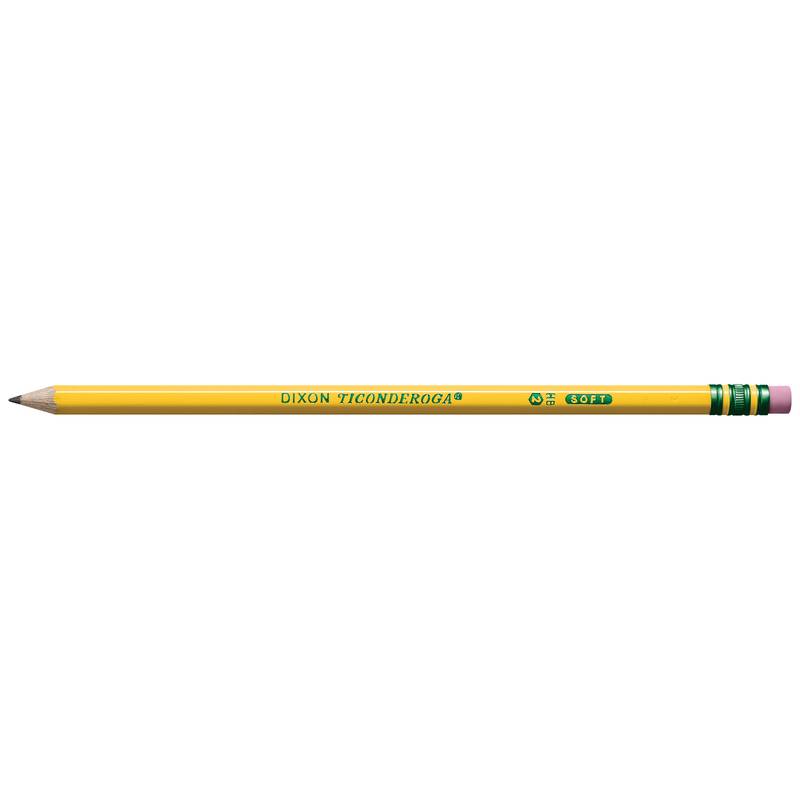 Ticonderoga #2 Pre-Sharpened Pencils, Yellow, 10 ct