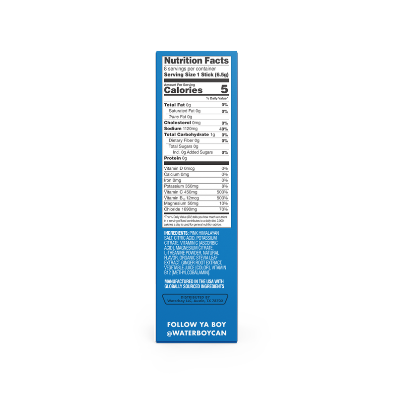 Waterboy Weekend Recovery, Strawberry Lemonade, 8ct