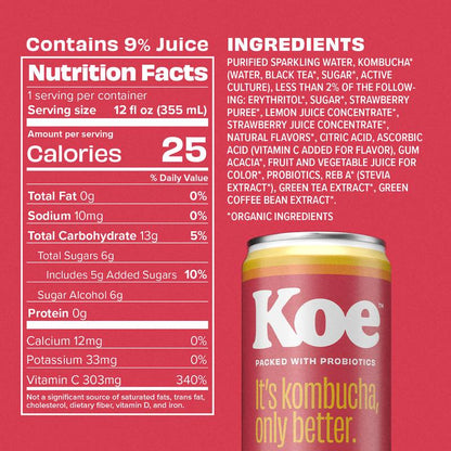 Koe Kombucha Starberry Lemonade