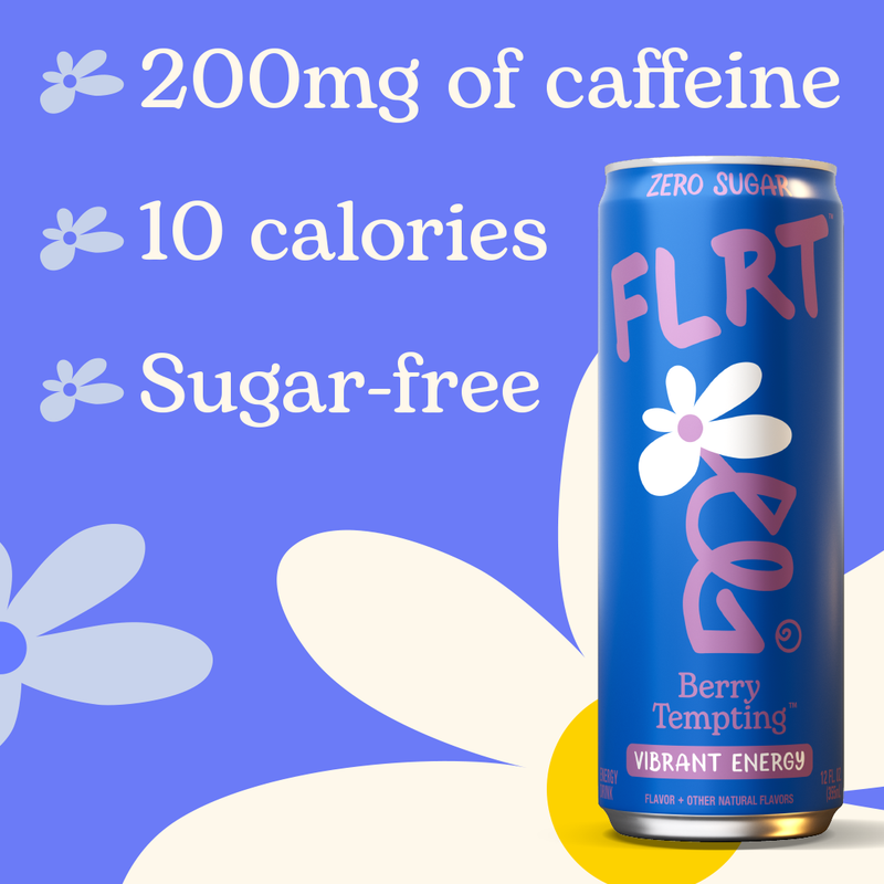 FLRT Berry Tempting Energy Drink 12oz Can