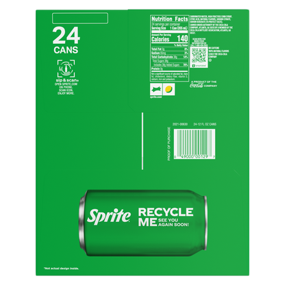 Sprite 24pk 12oz Can