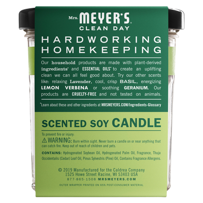 Mrs. Meyer's Clean Day Scented Soy Candle in Iowa Pine 7.2 Ounce Candle