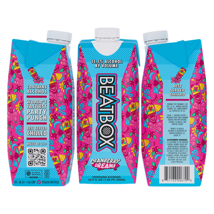 BeatBox Cranberry Dreams 500ml 11.1% ABV Wine Party Punch