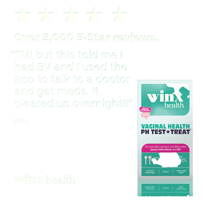 Winx Health Vaginal Health pH Test & Treat, 2ct