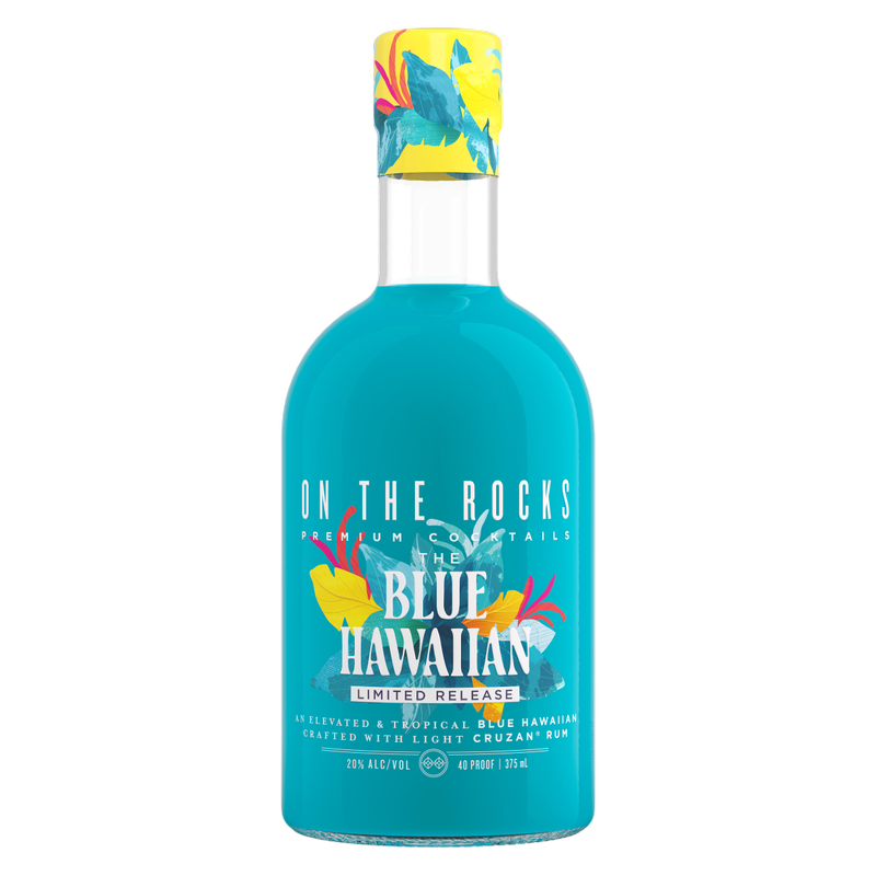 On the rocks blue hawaiian 375ml 20 abv on the rocks bevmo 