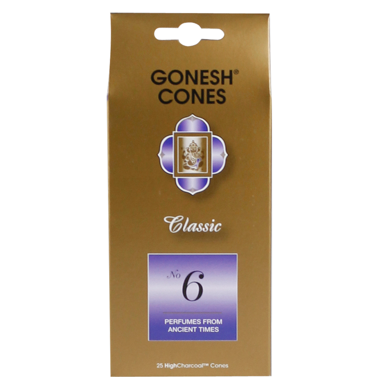 Gonesh #6 Incense Cones 25ct