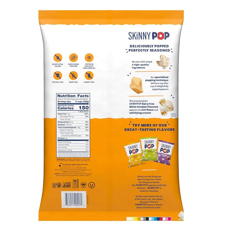 Skinny Pop White Cheddar Popcorn 4.4oz