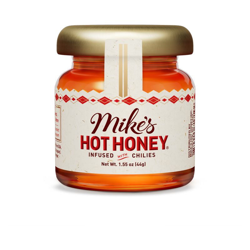 Mike's Hot Honey Glass Mini Jar, 1.55oz.