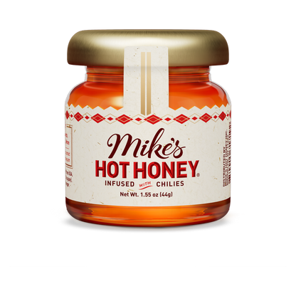 Mike's Hot Honey Glass Mini Jar, 1.55oz.