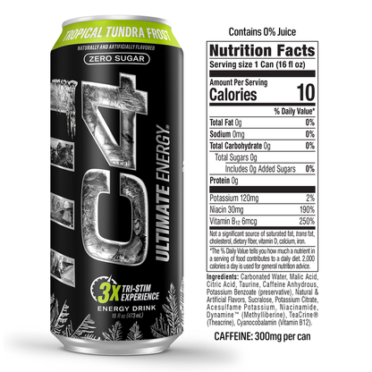 C4 Ultimate Energy Zero Sugar Tropical Tundra Frost 16oz Can - C4