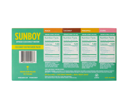 SUNBOY Refresher Variety Pack 8pk 12oz Cans