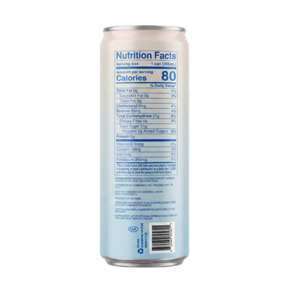 Good Nut Premium Organic Sparkling Coconut Water 11.8oz Can