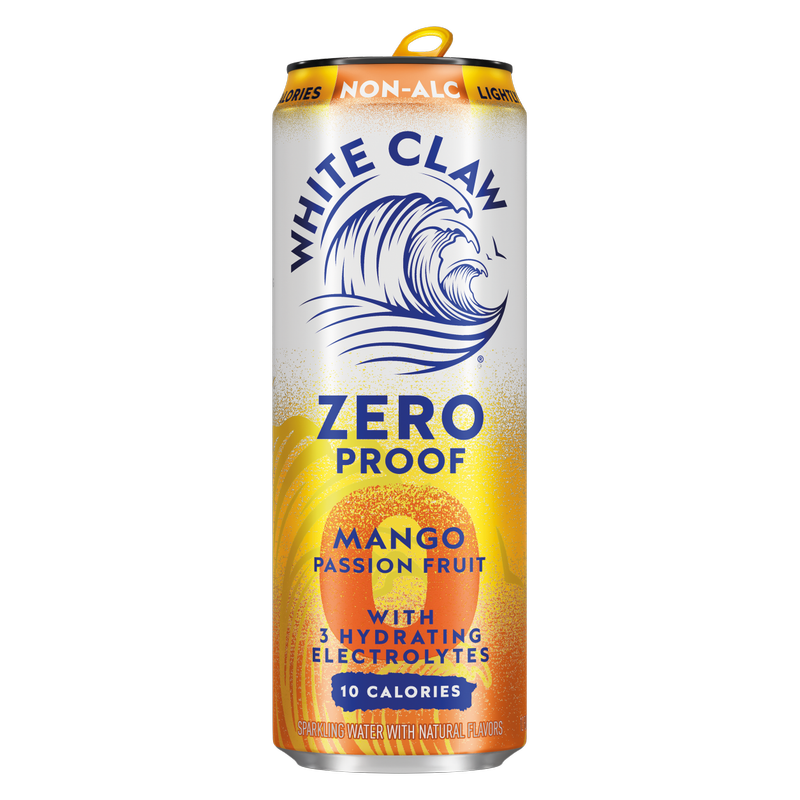 White Claw Zero Proof Mango Passion Fruit Single 12oz Can