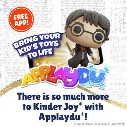 KINDER JOY Egg, Sweet Cream and Chocolatey Wafers Bits, DC Funko Pop Batman, Superman, and more / Harry Potter Funko Pop (Toys May Vary)