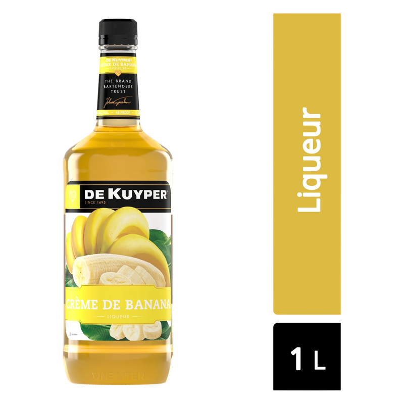 DeKuyper Creme de Banana 1L Bottle