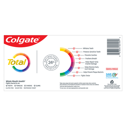 Colgate Total Whitening Mint Toothpaste 5.1oz 2ct