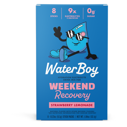 Waterboy Weekend Recovery, Strawberry Lemonade, 8ct