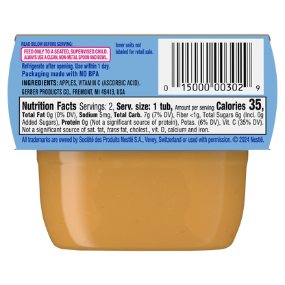 Gerber 1st Foods Apple Baby Food 2oz 2ct