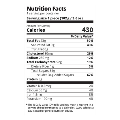 Sweet Sam's Coffee Streusel Cake - 3.6oz