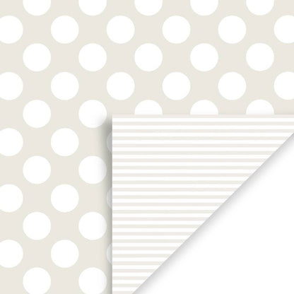 Pearl & Dot Stripe Double Sided Wrapping Paper