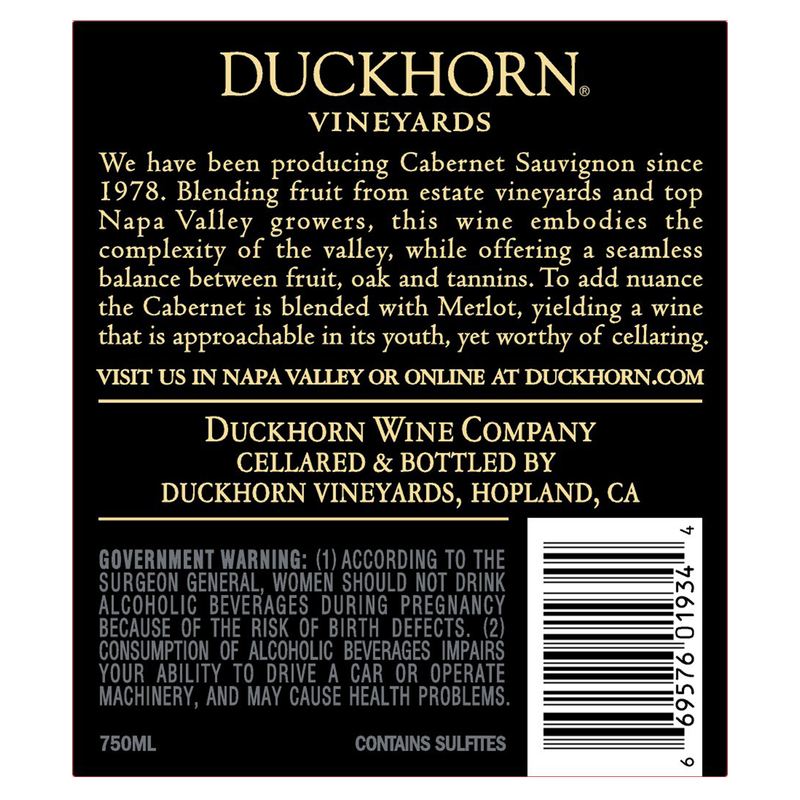 Duckhorn Cabernet Napa 750ml