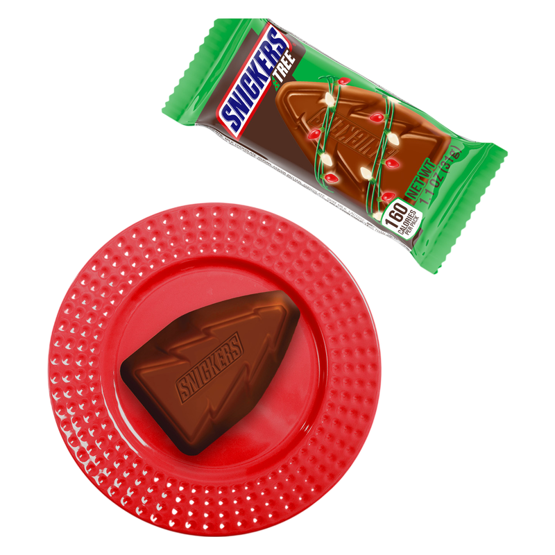 SNICKERS Trees Christmas Milk Chocolate Holiday Candy Bar, 1.1 oz