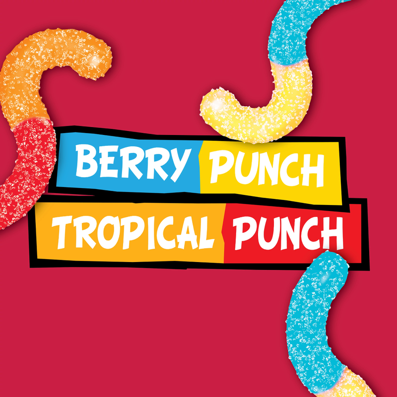 Trolli Sour Brite Crawlers Fruit Punch, 5 oz