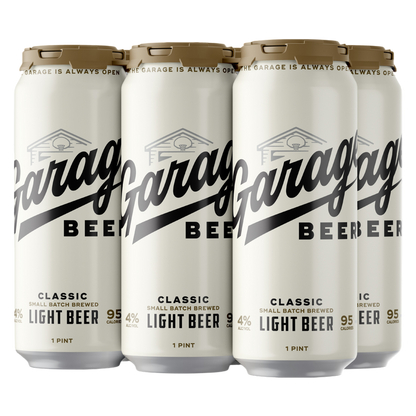 Braxton Brewing Co Garage Beer Lager 6pk 16oz Can 4% ABV