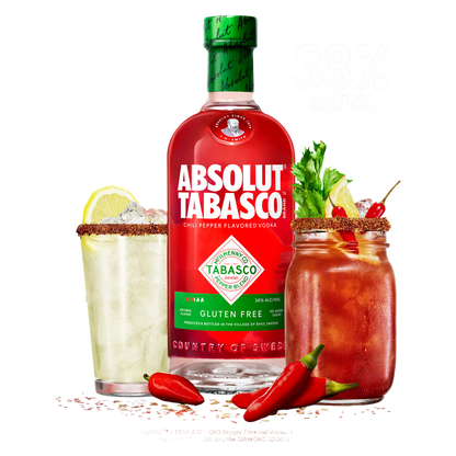 Absolut Tabasco Chili Vodka 750ml