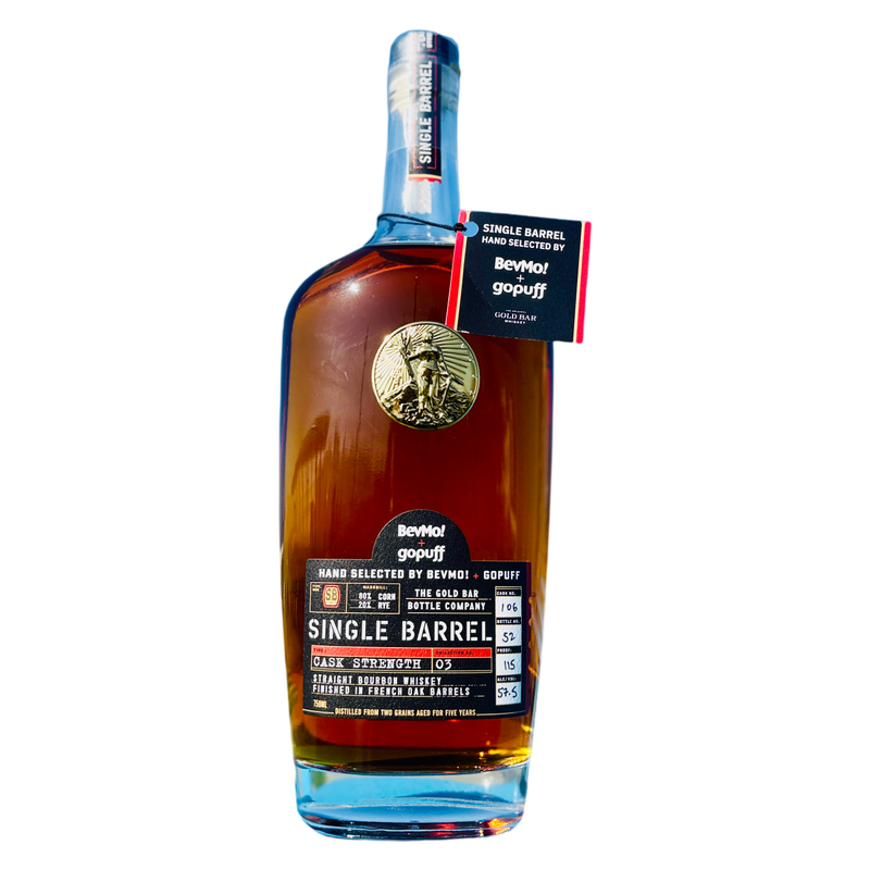 Gold Bar Single Barrel Bourbon 750ml