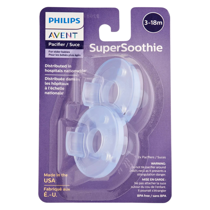Philips Avent BPA Free Soothie Pacifier 3+months, 2ct.