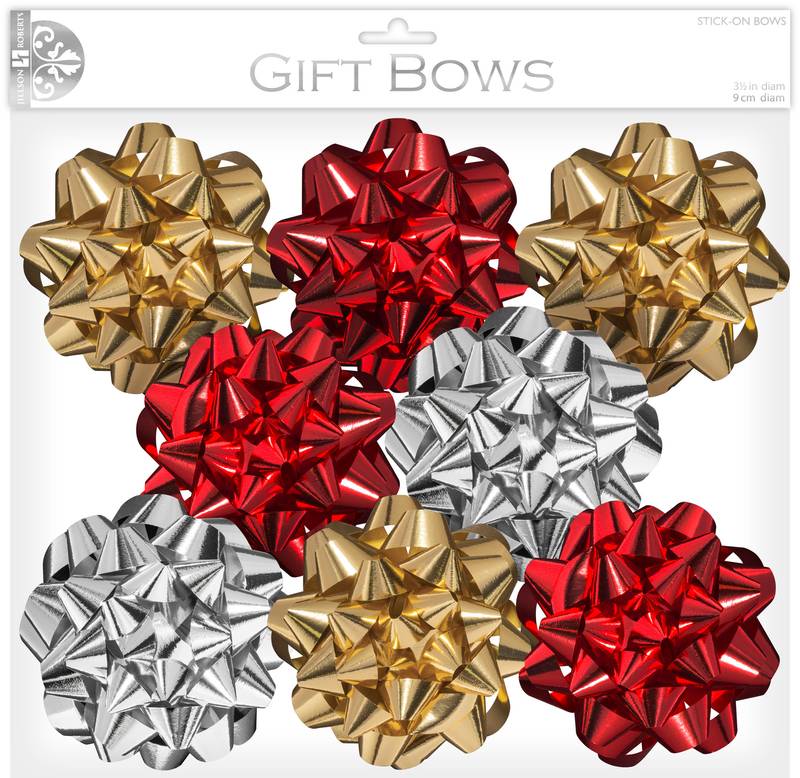 Red, Gold and Silver Bows