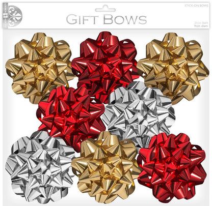 Red, Gold and Silver Bows